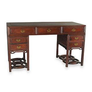 19th c. Chinese Hong Mu Hardwood Desk