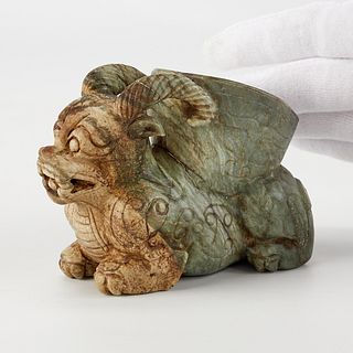 Chinese Jade Carving of a Chimera