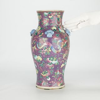 19th c. Chinese Peranakan Ware Porcelain Vase