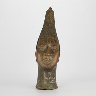 Modern Benin Bronze Head