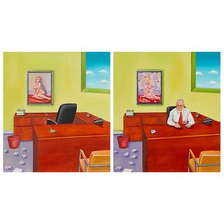 Robin Tewes "The Art of Happiness" Diptych 2005