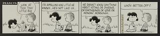 Original Peanuts Comic Strip Charles Schulz 1965