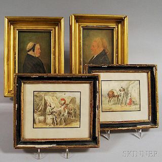 Four Small Framed Works