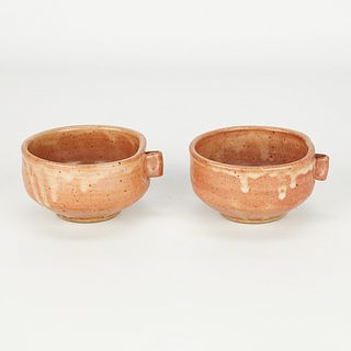 Pair Warren MacKenzie Ceramic Bowls - Marked