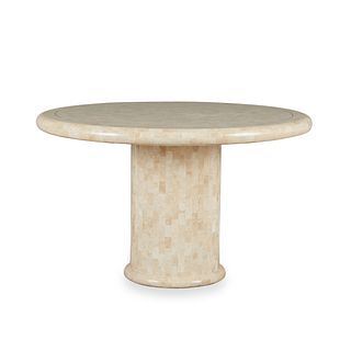 Karl Springer Tessellated White Fossil Table