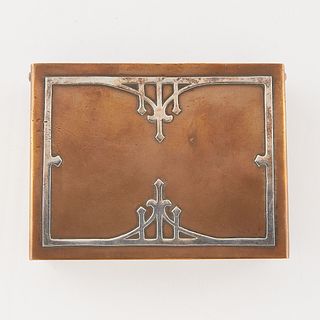 Cross London Arts & Crafts Bronze & Sterling Box