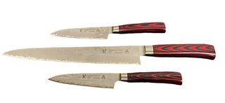 Vintage HAYABUSA Tamahagne Cutlery 3 Pc. Knife Set 