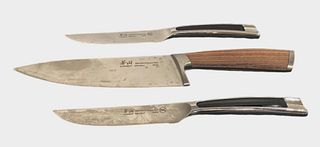 Vintage CANGSHAN Cutlery Knife Set 3 Pc. Set