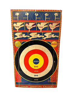 Vintage Shooting Gallery, Marx Toys "Midway Shooting Unit" 