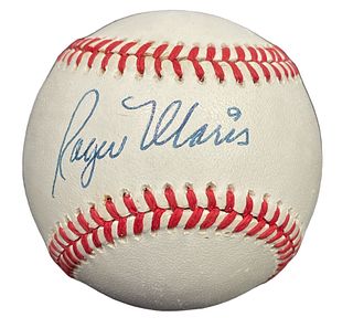 Autographed ROGER MARIS Baseball 