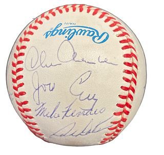 Members of the 1988 NEW YORK YANKEES Autographed Baseball 