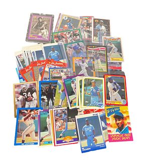 Large Collection BO JACKSON Baseball, Football Trading Cards 