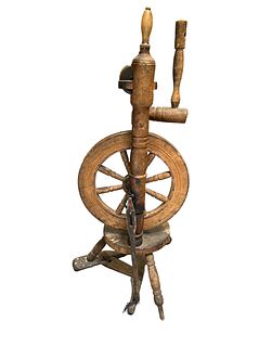 19th C. Antique Spinning Wheel 