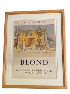 French Galerie ANDRE WEIL Poster By BLOND