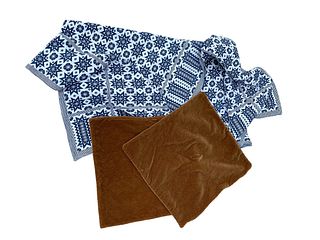 Collection Mohair Pillow Cases & Handwoven Throw Blanket 
