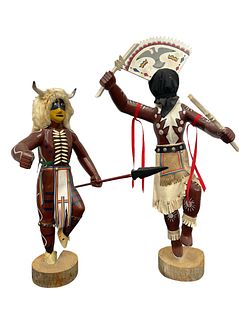 Two Native American Kachina Dolls 