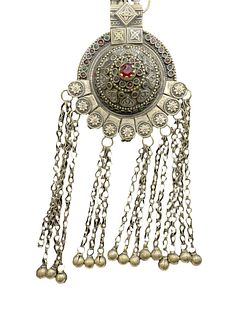Antique Tribal Fertility Bra Pendant Necklace 