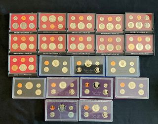 Group of 20 US Mint Proof Sets 1980 - 1987