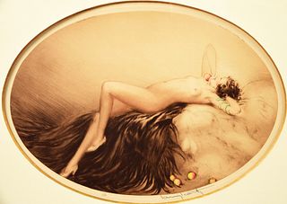 Artist:  Louis Icart    Title:  Eve   Year:  1928   Dimensions:  19in. by 24in.   Edition:  From