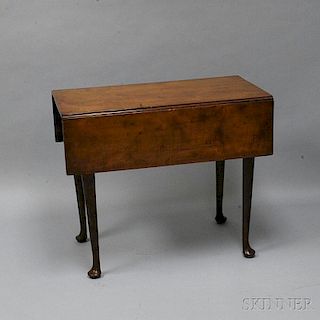 Queen Anne Cherry One-drawer Drop-leaf Table