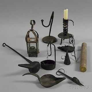 Nine Early Mostly Iron Lighting Devices