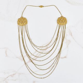 Antique Etruscan style 18K Necklace