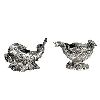 Two 19th C. Victorian Spoon Warmers