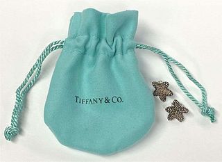 Rare Tiffany & Co. Bumpy Starfish Earrings .925 Sterling Silver