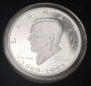 Danbury George W. Bush Proof 1 ozt .999 Silver