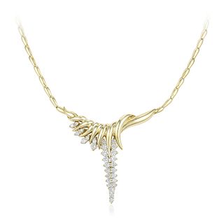 Jose Hess Diamond Gold Necklace