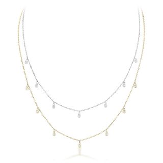 Group of Two Diamond Necklaces