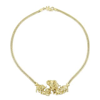 Safari Animal Gold Necklace
