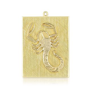 Scorpion Gold Pendant