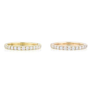 Group of Two Diamond Eternity Bands