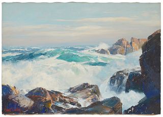 Bennett Bradbury (1914-1991), Rocky coastline
