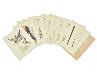 Salvador Dali (1904-1989), A collection of 13 assorted plates from "The Divine Comedy," 1959-1963, Image of each: 10" H x 7" W (approx.); Sheet of eac