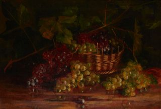 Ida W. Mitchell (1877-1907), Still life of fruit, 1901, Oil on canvas, 18" H x 26" W