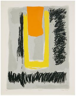 Estefan Vincente, (1903-2001), "Daylight", Screenprint in colors on paper, Image: 29" H x 22.25" W; Sheet: 33" H x 26" W