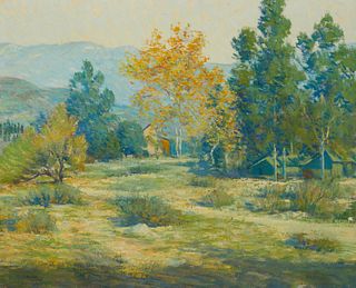 Harold Streator, (1861-1926), The Beginning of Fall, Oil on canvas, 24" H x 30" W