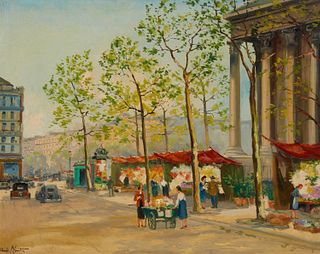 Charles Blondin (1913-1991), Parisian street scene