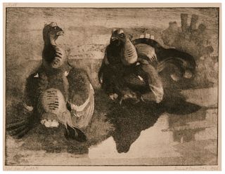 Lannart Segerstrale (1892-1975), Untitled, 1926, Etching and aquatint on paper, Plate: 9.75" H x 13.25" W; Sheet: 14.75" H x 18.5" W; Mat: