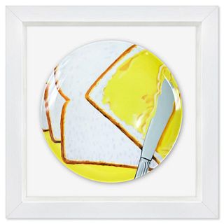 James Rosenquist (1933-2017), "White Beard" Framed Limited Edition Plate with Letter of Authenticity.