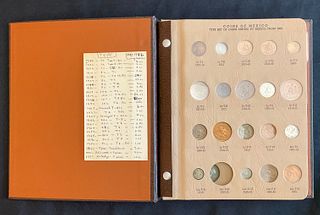 49 Coins Mexico Type Set of Coins 1905 - 1968 in Dansco Binder No. 7220