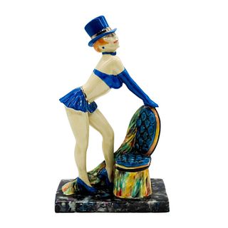 Kevin Francis Ceramic Art Deco Figurine, Folies Bergere
