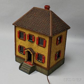 Painted and Electrified Dollhouse