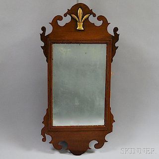 Small Chippendale Mahogany Scroll-frame Mirror