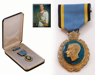 An Iran Persian Royal 25 years Military service Bronze Medal, Pahlavi Era