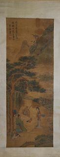 HUANG, SHEN (1687 - 1772) CHINESE WATERCOLOR PAINTING