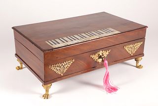 French Musical Sewing Box in the Form of a Piano, 2nd Quarter of the 19th Century