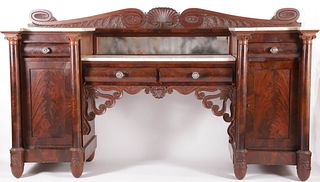 Important Antoine Gabriel Quervelle Mahogany Sideboard Owned by President John Quincy Adams 1825-1829